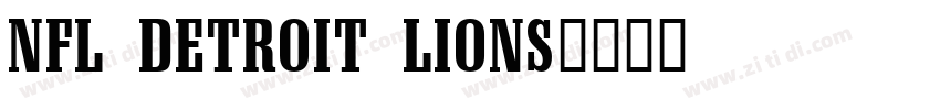 NFL Detroit Lions字体转换